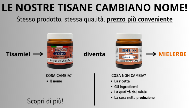 Le nostre tisane cambiano nome