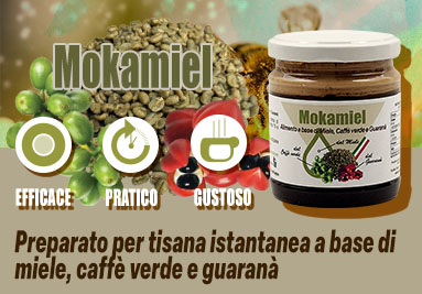 Tisana con estratti vegetali di caff&egrave; verde e guaran&agrave; - Mokamiel